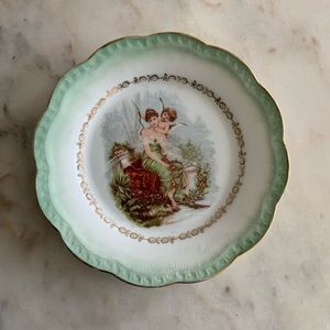 Lovely Lady&Cupid Painted Plate